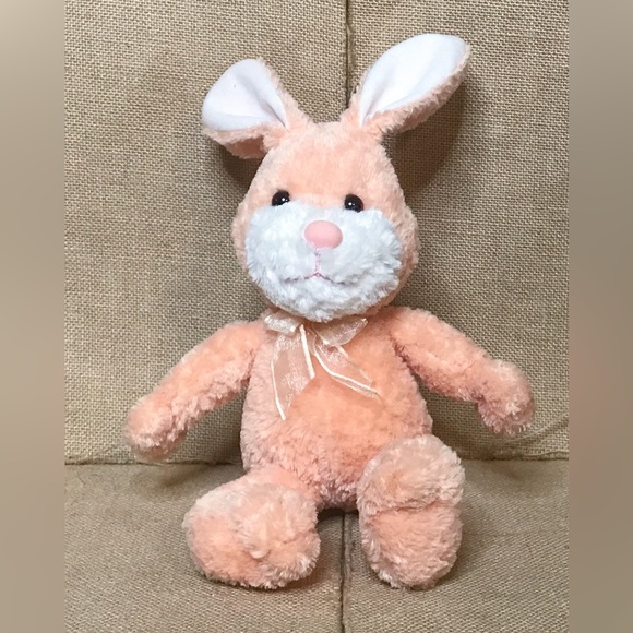 Gund | Toys | Gund Heads And Tales Peach Bunny Rabbit Plush Stuffed ...